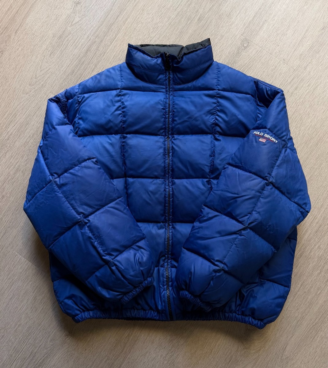 Vintage 90s Ralph Lauren Polo Sport Down Puffer Jacket XL | eBay