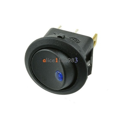 5Pcs 12V LED Dot Light Car Auto Boat Round Rocker ON-OFF Toggle Switch   #vn