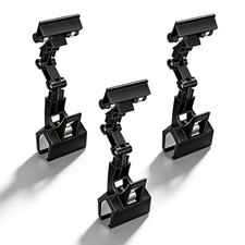3pcs Sign Clips Clip Holder Sign Holder Clip Paper Holder for Table Top Black