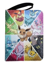 Eevee Pokemon Trading Card Binder Holder Case Album Book 50 Sheets TCG 400-Slot