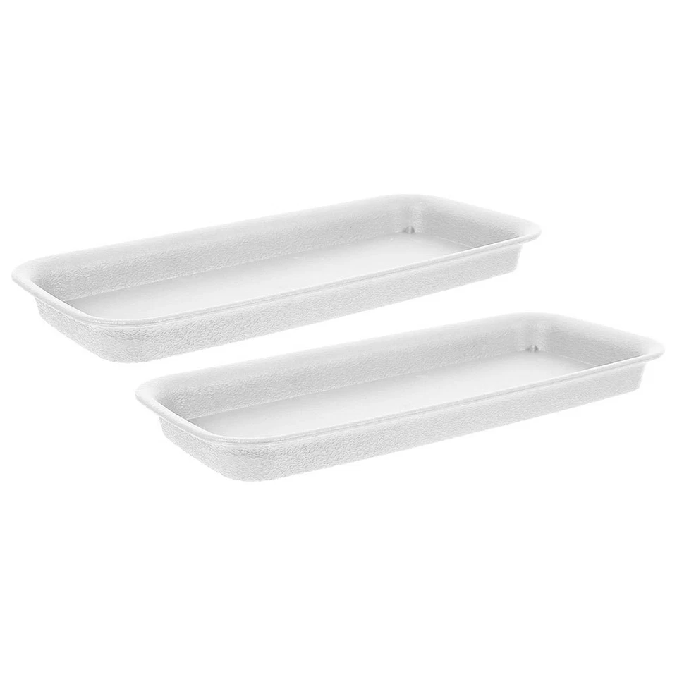  2pcs Planter Drip Trays Rectangular Flowerpot Saucers Water Catcher Saucers for - Image 2 of 4