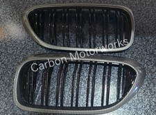 Carbon Fibre Kidney Grilles BMW M5 F90 5 Series G30 G31 Pre LCI