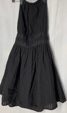 Wild Fable Women's S Small Dress Black Tie Open Back Mini Fit & Flare Halter New