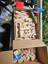 Brio Thomas Friends Compatible Wooden WOOD Railway Trains Tracks PARTS 113 Pcs.