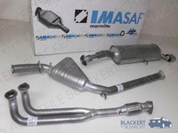 Imasaf Auspuffanlage Komplett für Alfa 164 2.0 TS 1992-1998 | Mit Chromblende