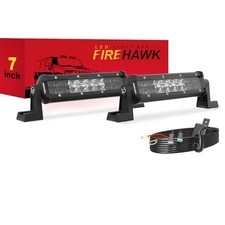 LED Light Bar 40,000LM 2PCS, 2026 New Japanese Chips, Spot Flood Combo 7 Inch