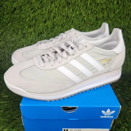 Adidas SL 72 RS Mens Shoe Grey  White Sneaker Leather Accents Originals JI1281