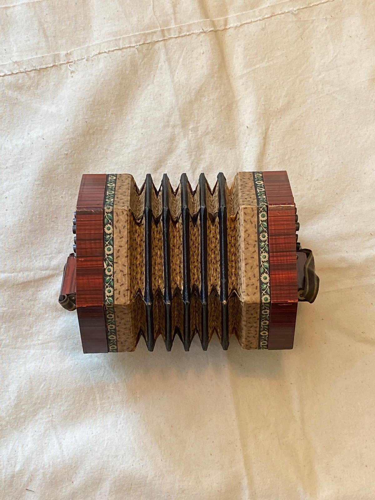 Twenty button Anglo Concertina for restoration with origional box