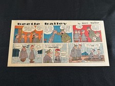 #33a  BEETLE BAILEY by Mort Walker  Sunday Third Page Strip April 29, 1962