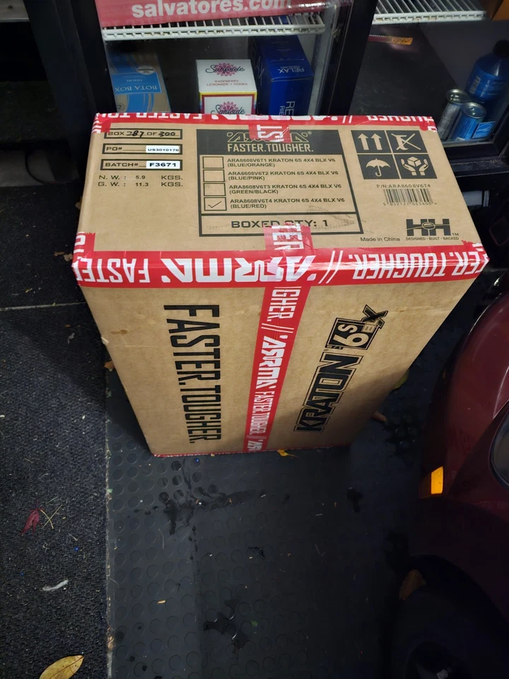 Arrma Kraton 6S BLX RTR 1/8 4WD Brushless Speed Truck (Blue/Red) ARA8608V6T4 - Image 3 of 3