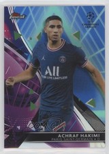 2021 Topps Finest UCL Blue/Aqua Vapor Wave Refractor /99 Achraf Hakimi #80 7s2