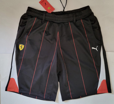 Puma Scuderia Ferrari Sweatshorts Double knit shorts Mens Size 2XL Black