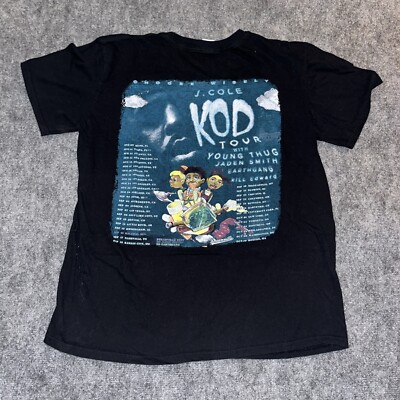 J Cole KOD Tour Double Sided T Shirt 2018 Young Thug Jaden Smith