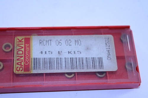Placas de corte reversibles SANDVIK RCMT 06 02 M0 6 unidades - Imagen 2 de 2