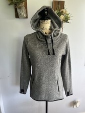 Old Navy Women s Fitted Hoodie Thumb holes Gray Size S