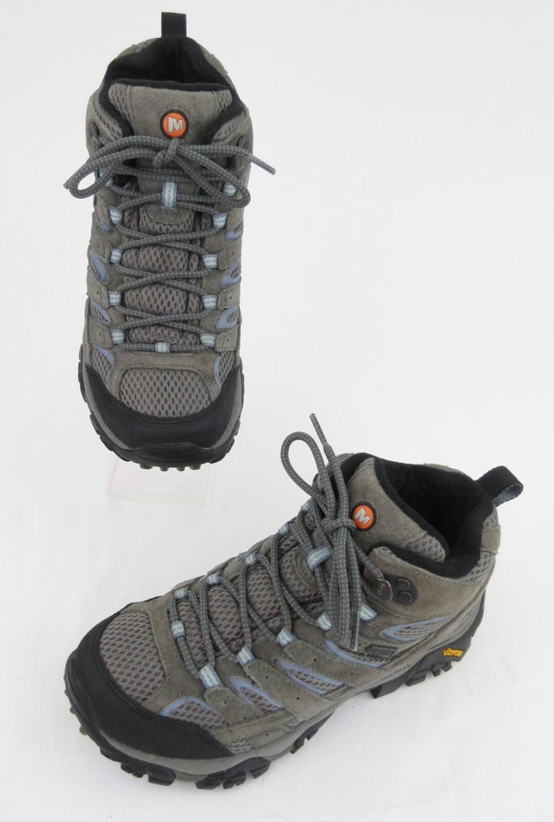 Merrell Moab 2 Mid Waterproof Womens Hiking Boots Granite Sz 7.5