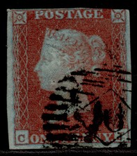 GB QV SG8, 1d red-brown, USED. Cat £35. CJ