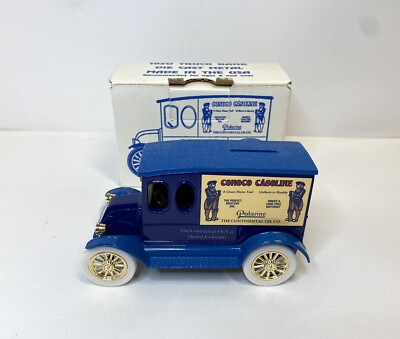 Conoco Gas Polarine Continental Oil Denver Colorado Truck Bank 1993 VTG Metal