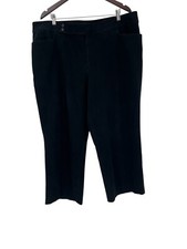 Chaps women’s plus black jeans size 22W wide leg 4 pockets 95% cotton