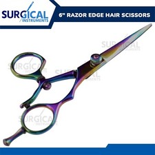 6" Razor Edge Hair Cutting Dressing Salon Scissors Barber Shears Rainbow German