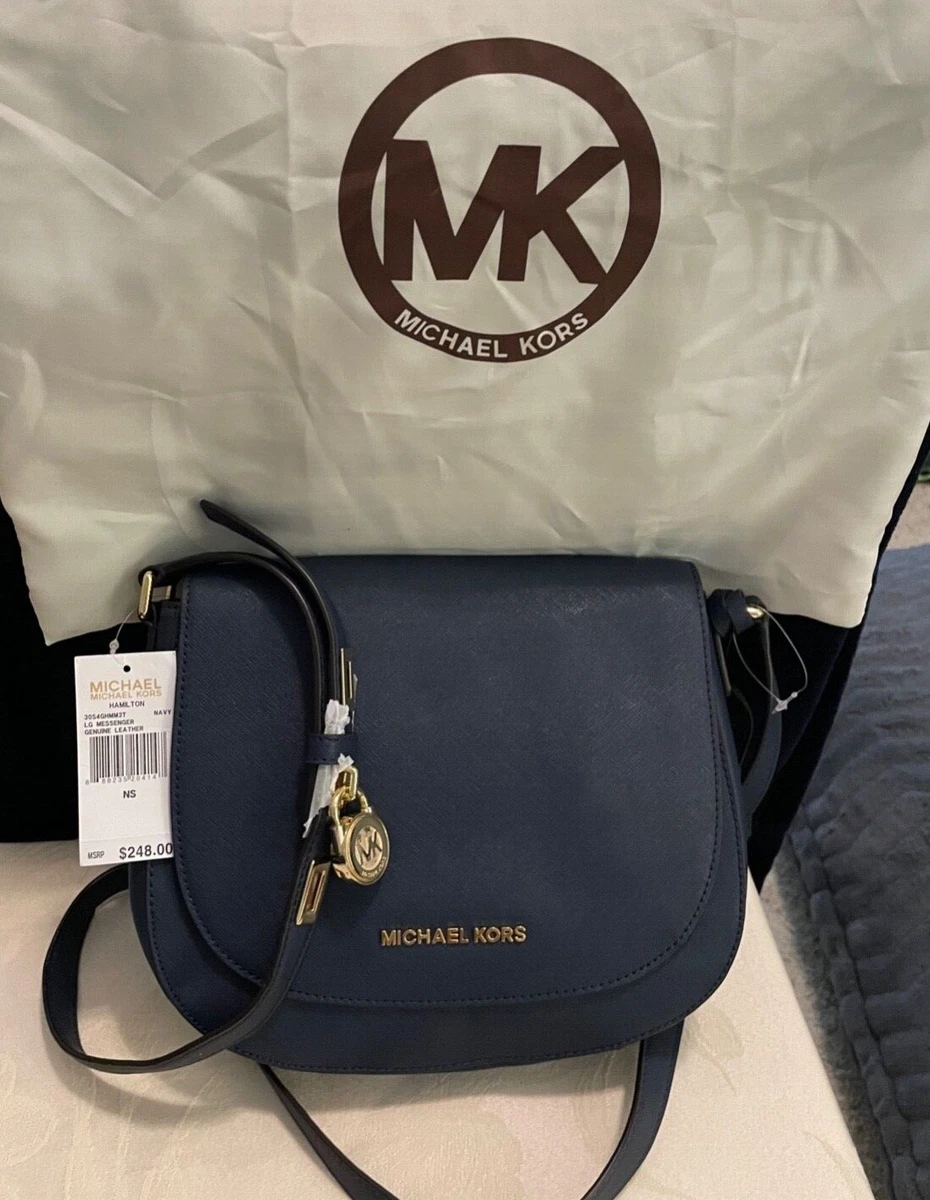 Michael Kors Large Messenger Navy