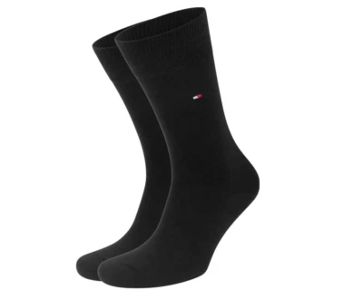 Tommy Hilfiger Hombre Calcetines Traje Calcetines Casuales Zapatillas Negro Negro