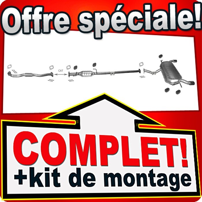 Ligne pot d'échappement KIA SPORTAGE II tuyau silencieux voiture HYUNDAI TUCSON 2.0 141 CH
