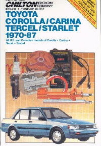 Used Chilton Toyota Corolla Carina Tercel Starlet 1970-1987 Repair Manual - Picture 1 of 1