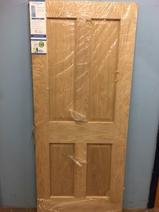 Details About 78 X 33 Xl Joinery Internal Oak Victorian Solid 4 Panel U Finished Door D6652