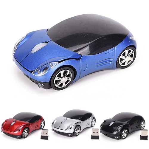 Car Model Wireless Optical Mouse Ferrari Shaped Mause Game 1600DPI for PC Lap Uc - Picture 7 of 13