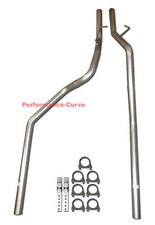 Dual Exhaust Mandrel Bent Pipe Kit Fits 94-01 Dodge Ram 1500 2500 3.9 5.2 5.9