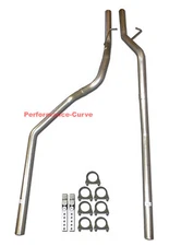 Dual Exhaust Mandrel Bent Pipe Kit Fits 94-01 Dodge Ram 1500 / 2500 3.9 5.2 5.9