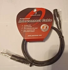 Pearstone Professional Interconnect Cable 3 Feet