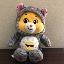 Care Bears Funshine Hoodie Kitty Cat Plush 12"