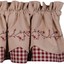 thumbnail 2 - Star Berry Vine Check Fairfield Valance - Red or Black