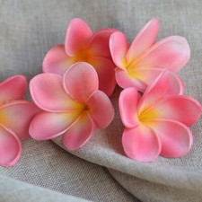 Hawaiian Fake Plumeria Foam Flower Heads Beach Wedding Home Party Decorations 10