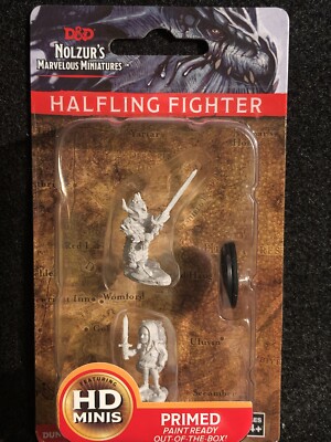 D&D Nolzur's Marvelous Miniatures: Male Halfling Fighter Wizkids 2018 Sealed