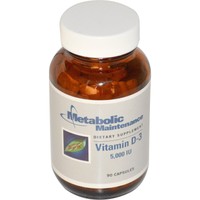 Vitamin D-3, 5,000 Iu, 90 Capsules - Metabolic Maintenance Vitamin D-3, 5,000 Iu, 90 Capsules - Metabolic Maintenance