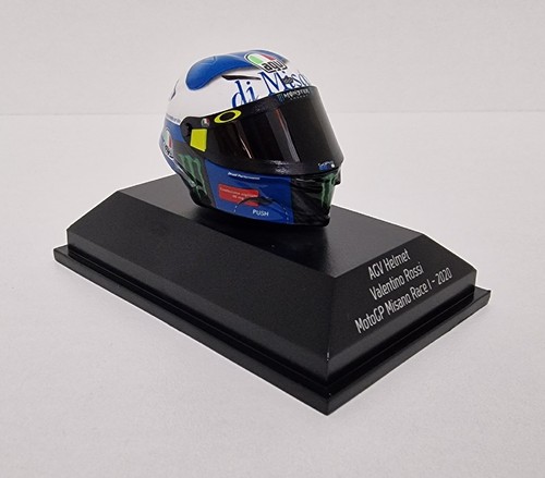 MINICHAMPS 1:8 valentino rossi 46 Model Helmet AGV Motogp Misano Race 1 2020 - Picture 5 of 11