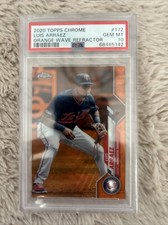 2020 Topps Chrome - #172 Luis Arraez Orange Psa 10
