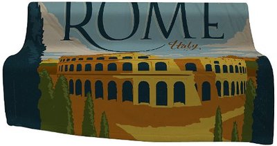Clearance! DENY Designs Anderson Rome Fleece Throw Blanket 60'' x 50''