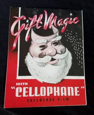 1940's Leaflet Cellophane Dupont De Nemours Wilmington Wrap Christmas Gift Ideas