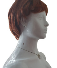 Sparkly Clear Rhinestone Silver Tone Snake Chain Adjustable Pendant Necklace