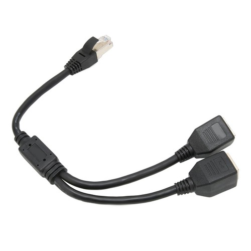 RJ45 Ethernet LAN Network Y Splitter 1 to 2 Port Adapter Cable Connector AU - Picture 9 of 12
