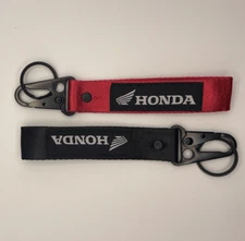 Honda Loop Key Chain Motorcycle UTV ATV Boat Car Keychain Key ring Hook Lanyard