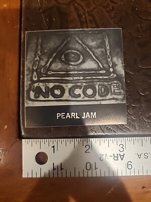 Pearl Jam No Code CD Album Release promo STICKER NOS