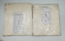 Set of 2 Liz Claiborne Ainsley Rod Pocket Panels Ivory Cream 50" X 84"