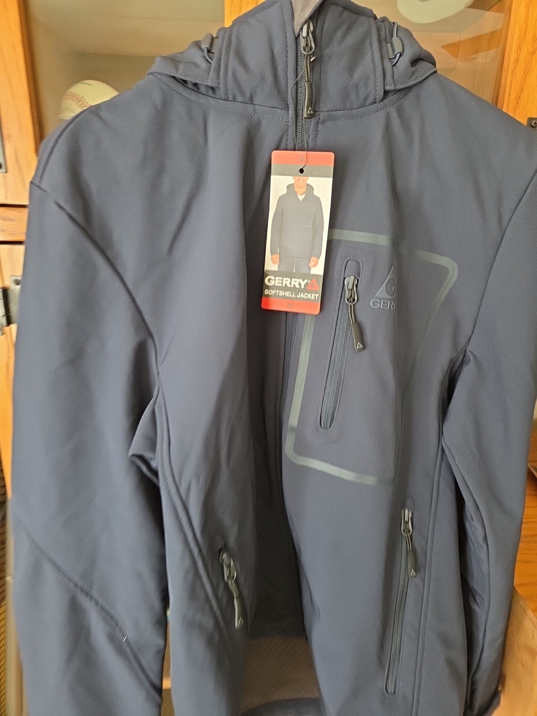 Size Medium Full Zip Blue Fleece Lined Nwt