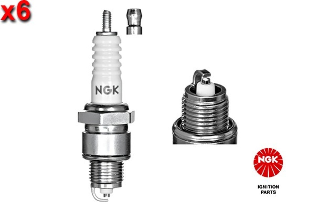 NGK 6x Spark Plug For CITROEN DACIA DAF FIAT FORD MERCEDES OPEL 53-04 5962.80
