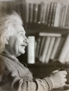 Gelatin Original Silver Photograph of Albert Einstein , Elizabeth G C Menzies